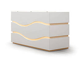 Стойка регистрации, стойка ресепшн с подсветкой, 150х110х80 cм Ташута  (51-51160-01)