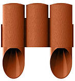 Cellfast Газонна огорожа MAXI, 3 елементи, 2.1м, цегляний, фото 3