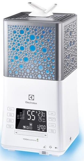Electrolux Зволожувач повітря YOGAhealthline EHU-3815D 6.3 л, 50 м2, 550 мл/г, ультразвуковий, гігростат,