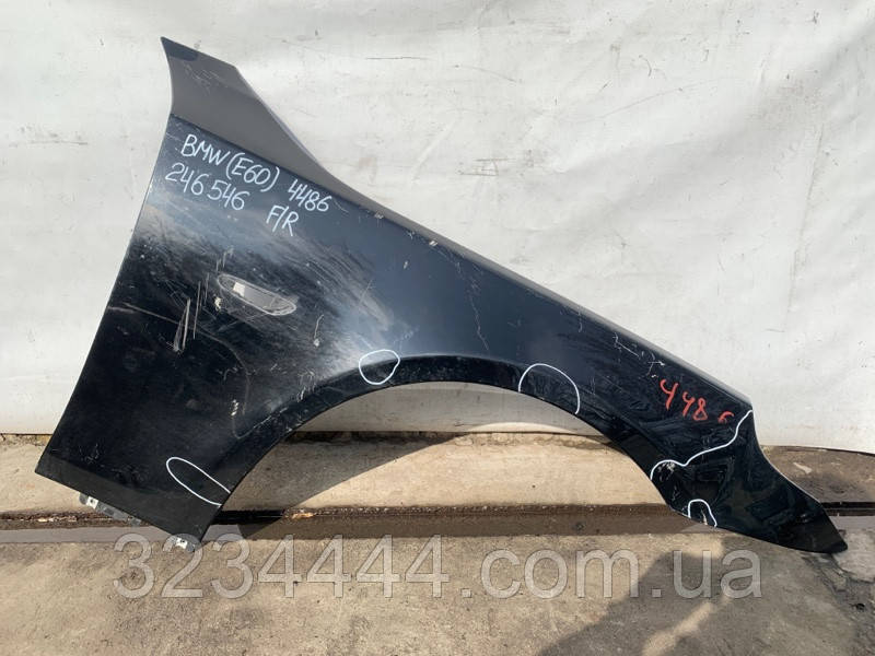 Крило переднє BMW 5 SERIES 03-10 СЕДАН N52B30A 2006 прав. (б/у), фото 1