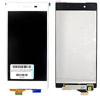 Екран (дисплей) Sony Xperia Z5 E6603 E6653 E6633 E6683 + тачскрин белый оригинал Китай