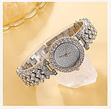 Подарунковий набір для жінок 6 в 1: розкішний годинник "Montre Femme", браслет, сережки, кільце, кулон із ланцюжком, фото 6