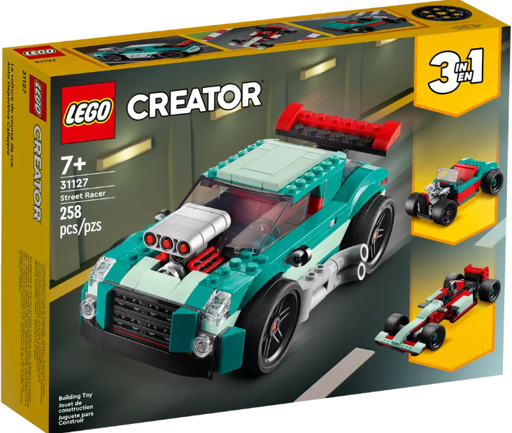 Конструктор LEGO Creator 3-in-1 Вуличні перегони 258 деталей (31127)
