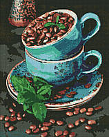 Набор с алмазной мозаикой Ароматные зерна кофе 40х50см, AMO7486