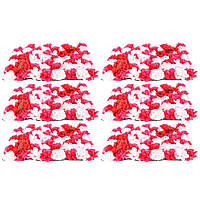 6 Шт. Красивые Искусственные Цветы Колонна Роза Настенная Тарелка Свадебная, Красный Микс Белый (40 x 60 см)