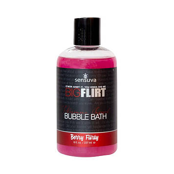 Піна для ванни Sensuva — Big Flirt Pheromone Bubble Bath — Berry Flirty (237 мл) Bomba💣