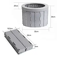 Многофункциональный туалет портативный складной на открытом воздухе кемпинг туалет мусорный бак