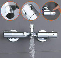 Смеситель для ванны 38°C Термостат с защитой безопасности Смеситель для ванны с утолщенным PVD покрытием