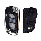 Викидний ключ, корпус під чіп, 2кн DKT0269, Citroen, ніша CE0536, HU83 Без бренду, фото 3