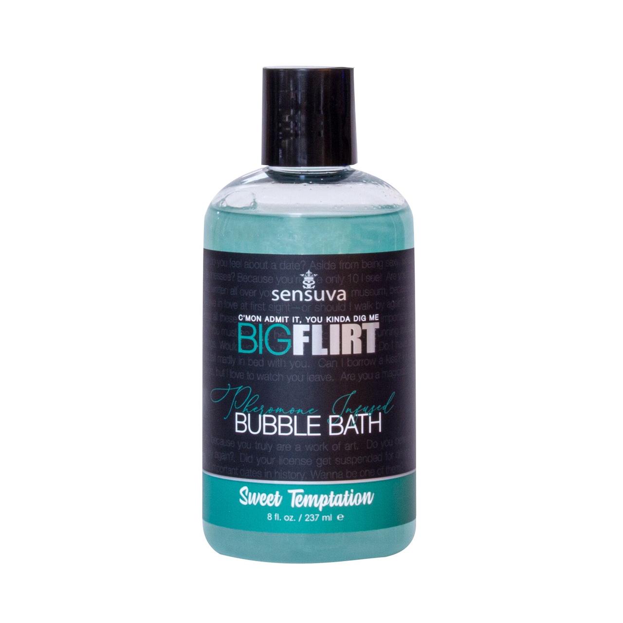 Піна для ванни Sensuva — Big Flirt Pheromone Bubble Bath — Sweet Temptation (237 мл) Кітті