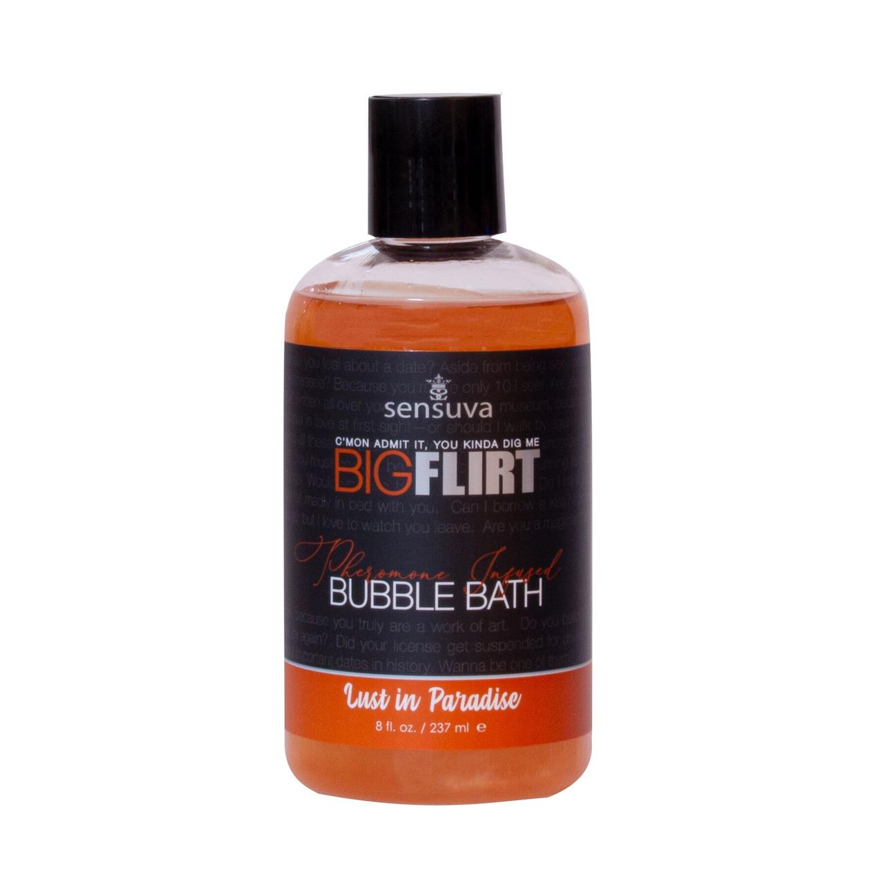 Піна для ванни Sensuva — Big Flirt Pheromone Bubble Bath — Lust in Paradise (237 мл) Кітті