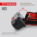 Налобний світлодіодний ліхтарик TITANUM TLF-H03 180Lm 6500K, фото 7