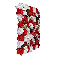 Искусственные цветы шелк 40x60x2CM большой красный георгин листья розы роза настенный цветок стены