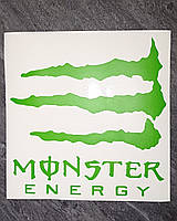 Вінілові наклейки на шолом  " Monster line " 2 шт