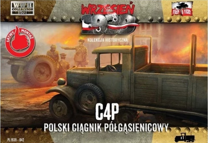 Пластикова модель 1/72 First To Fight 042 польскиа гусенечна вантажівка С4П