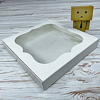 *10 шт* / Коробка / 200х200х30 мм / Біла / вікно-звичайне