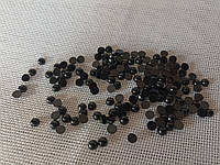 Полубусины пластиковые 5мм (10гр) цвет черный