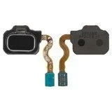 Шлейф кнопки меню для Samsung G955F Galaxy S8 Plus, чорний, з пластиком