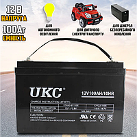 Гелевый аккумулятор 100Ah, BATTERY 12V UKC, акумулятор GEL