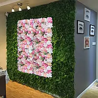 Штучна квіткова стіна Шовкова квітка Штучна панель Троянда стіна Весільний вуличний декор