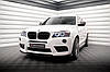 Сплітер BMW X3 F25 M-Sport (10-14) тюнінг обвіс губа спідниця елерон, фото 2