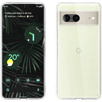 Ультратонкий 0,3 мм чохол для Google Pixel 7 (на гугл піксель 7) прозорий, фото 2