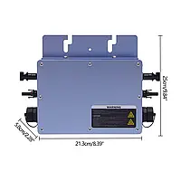 600 Вт солнечной сети привязки микро инвертор водонепроницаемый IP65 DC54V для солнечной панели