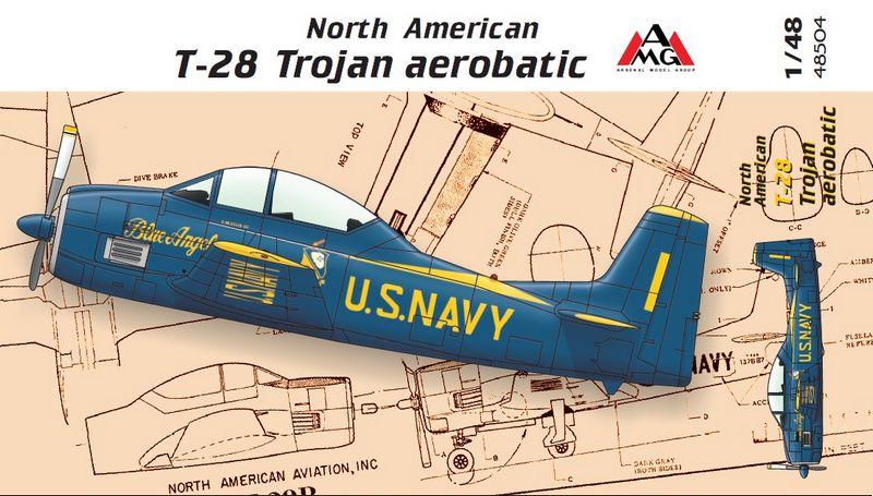 Пластикова модель 1/48 AMG 48504 американський гоночний літак North American T-28 Trojan aerobatic