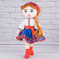 М'яка українська національна лялька "Українка" (з музикальним елементом), 40 см