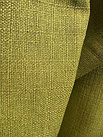Рогожка на повстяній основі меблева тканина для оббивки м'яких меблів ширина тканини 140 см колір салатовий