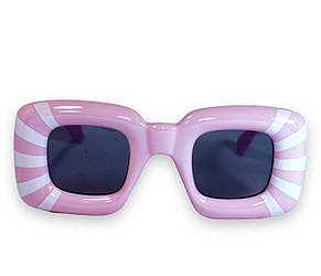 Оригінальні сонцезахисні жіночі окуляри рожеві 1330-12, фото 2