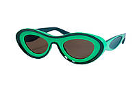 Оригинальные солнцезащитные женские очки зеленые 1330-14