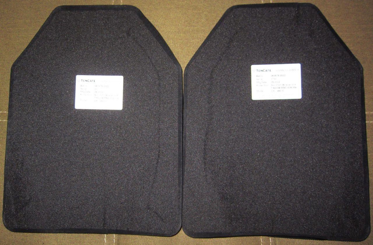 Комплект полегшених бронепластин TenCate Advanced Armour NIJ III+ (аналог 4 ДСТУ) 1.3 кг