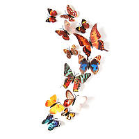 Бабочки декор 3D | Коричневый