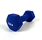Гантелі вінілові для фітнесу 2х4 кг NEO-SPORT, гантель суцільна нерозбірна синя Shopik, фото 4