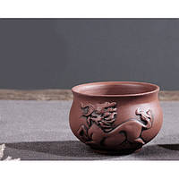 Чашка Цилінь коричнева 50 мл. 6,3*6,3*4см.