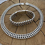 Срібний комплект Подвійний Панцир, фото 5