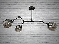 Люстра у стилі Loft - "Молекула" на 3 лампи