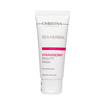 Маска для нормальної шкіри "Полуниця", Sea Herbal Beauty Mask STRAWBERRY for normal SKIN CHRISTINA, 60 мл.