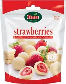 Полуниця в шоколаді Rois Strawberries White Chocolate 100g