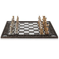 Набор шахмат Греция из искусственного камня черная доска