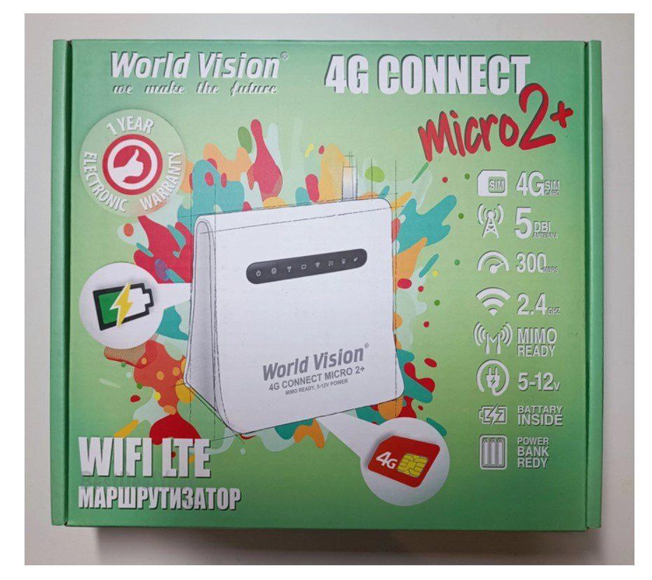 Купити 4G LTE WI-FI роутер World Vision 4G CONNECT MICRO 2 Plus з ...