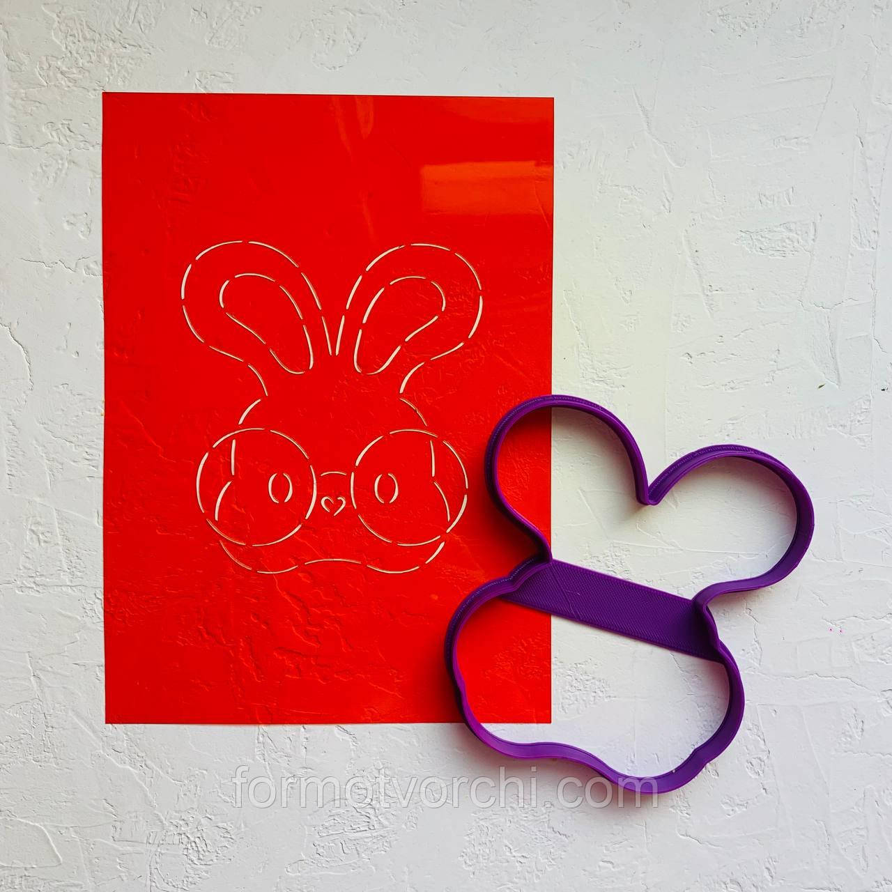 3D-формочки-вирубки для пряників "Зайчик 134"