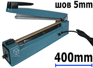 Ручний імпульсний зварювач 400мм FS-405 (AL) Механічний пайовик пакетів Шов 5мм Настільний зварювальник плівок