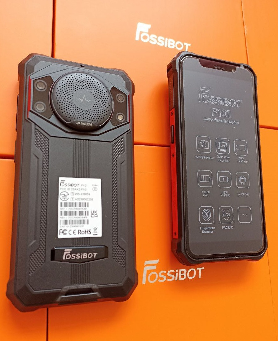 Захищений смартфон Oukitel FOSSiBOT F101 Red 4/64GB акумулятор 10600 мА·год НОВИНКА