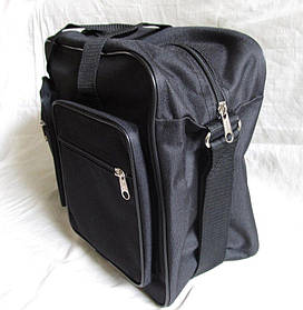 Чоловіча сумка через плече дорожня папка портфель А4 + чорна
