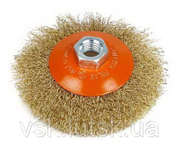 Щітка конусна із рифленого (гофрованого) дроту, 115мм, М14 WERK WE107515/7132622, фото 1