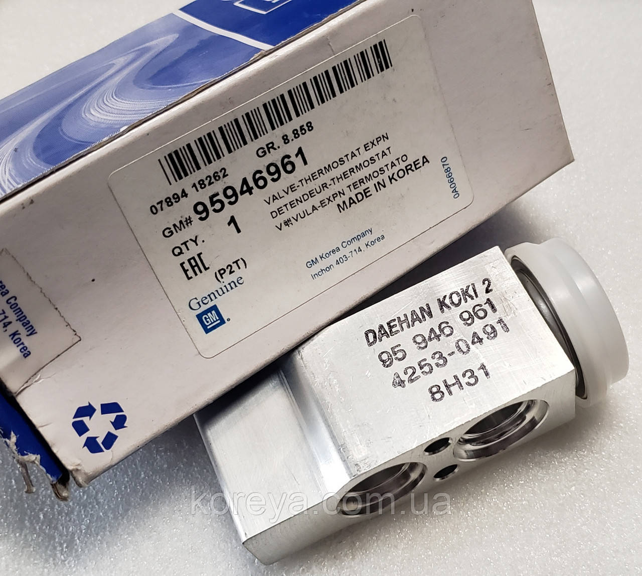 Клапан кондиціонера розширювальний Авео GM 260819 Клапан трв Авео, фото 1