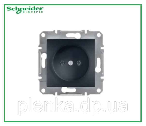 Розетка без заземлення Schneider Electric Asfora Антрацит EPH3000171