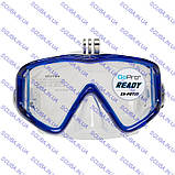 Маска для підводного полювання Marlin Big Panoramic Blue+ GoPro з кріплення на камеру GoPro, фото 5